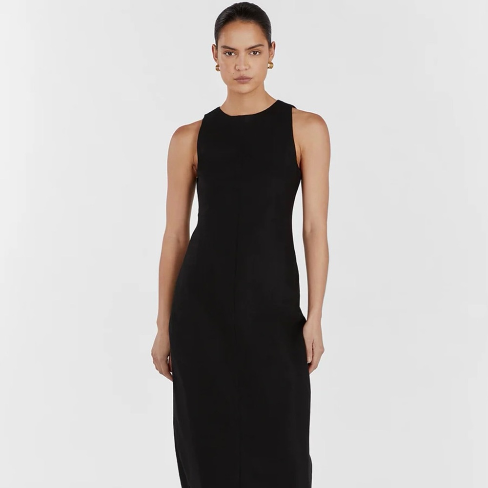 Dissh Harris Linen Midi Dress US size 4